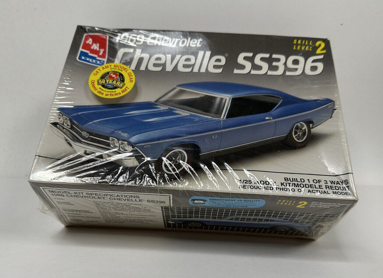 AMT. #6202. 1969 CHEVELLE SS396. 1/25 SCALE. Build 1 Of 3 Ways SEALED BOX