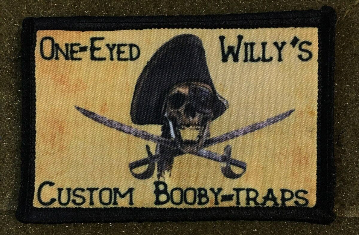 One Eyed Willy\'s Custom Booby Traps Morale Patch Tactical Military Army Goonie