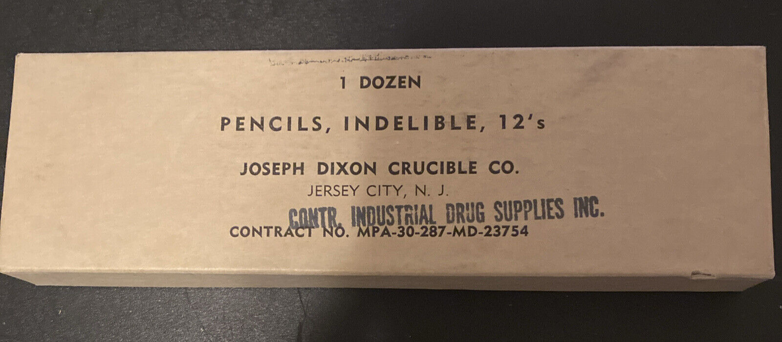 Vintage Dixon Enduro Indelible Copying 2096 Medium USA Box Of 12 Pencils
