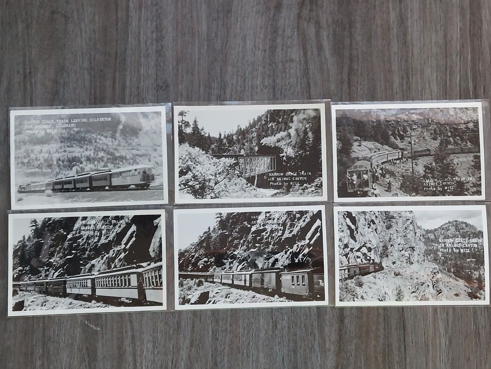 Durango Railroad,Silverton Train,Rio Grande,Narrow Gauge,Photo Postcards,drgw