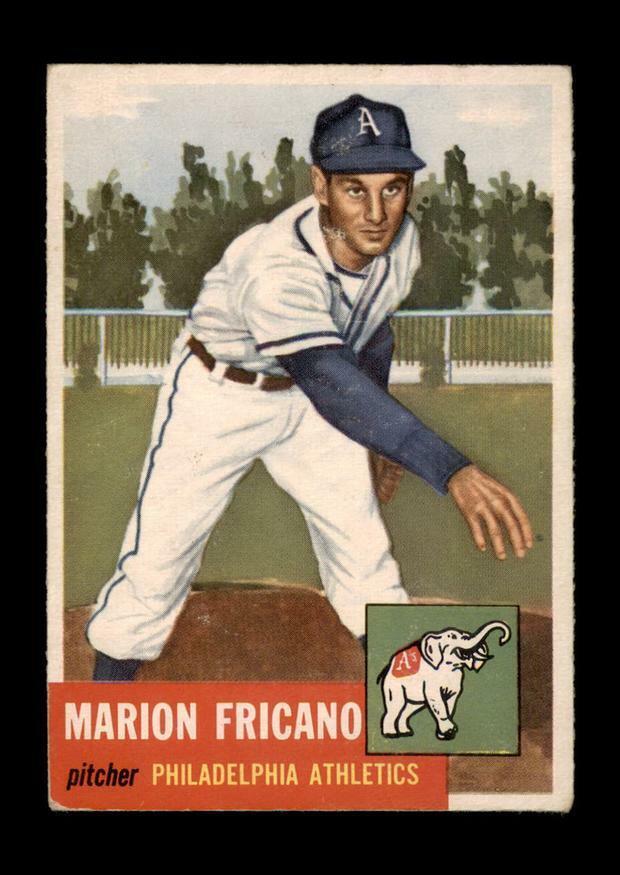 1953 Topps Set Break #199 Marion Fricano LOW GRADE (filler) *GMCARDS*