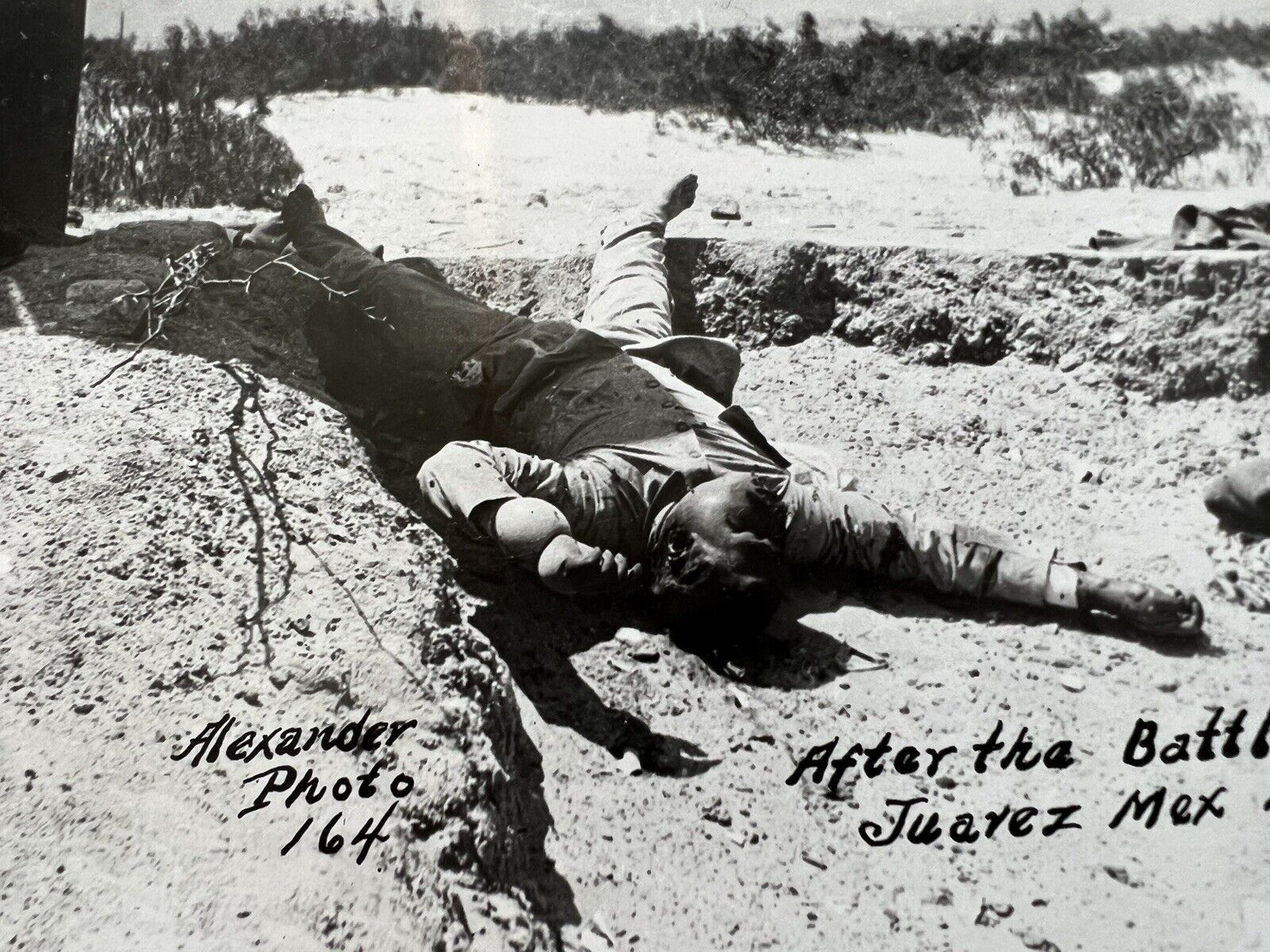 Vintage Historical Photograph “After The Battle Juarez Mexico” 1911
