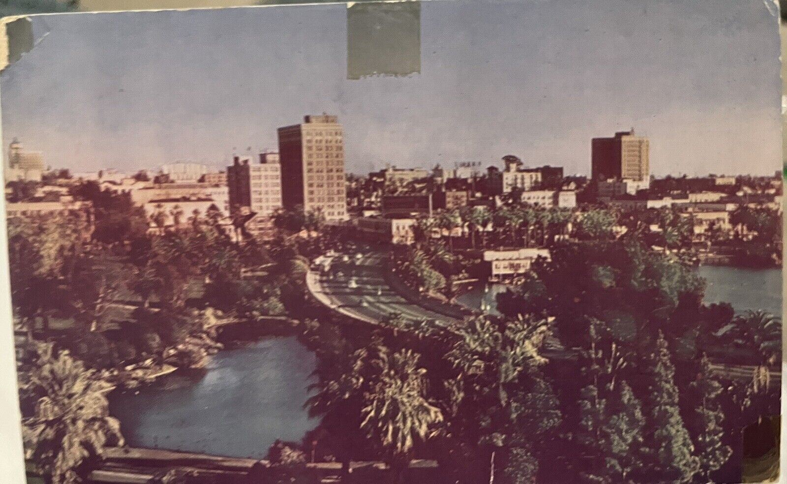 Wilshire Boulevard Los Angeles California Postcard CA Vintage View 