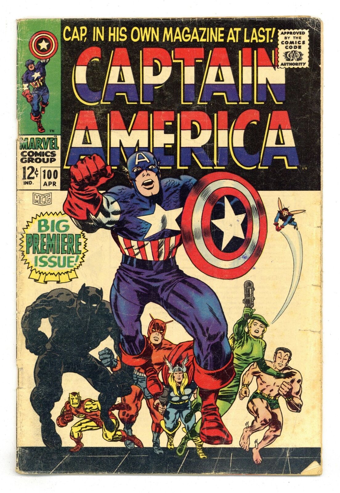 Captain America #100 GD- 1.8 1968
