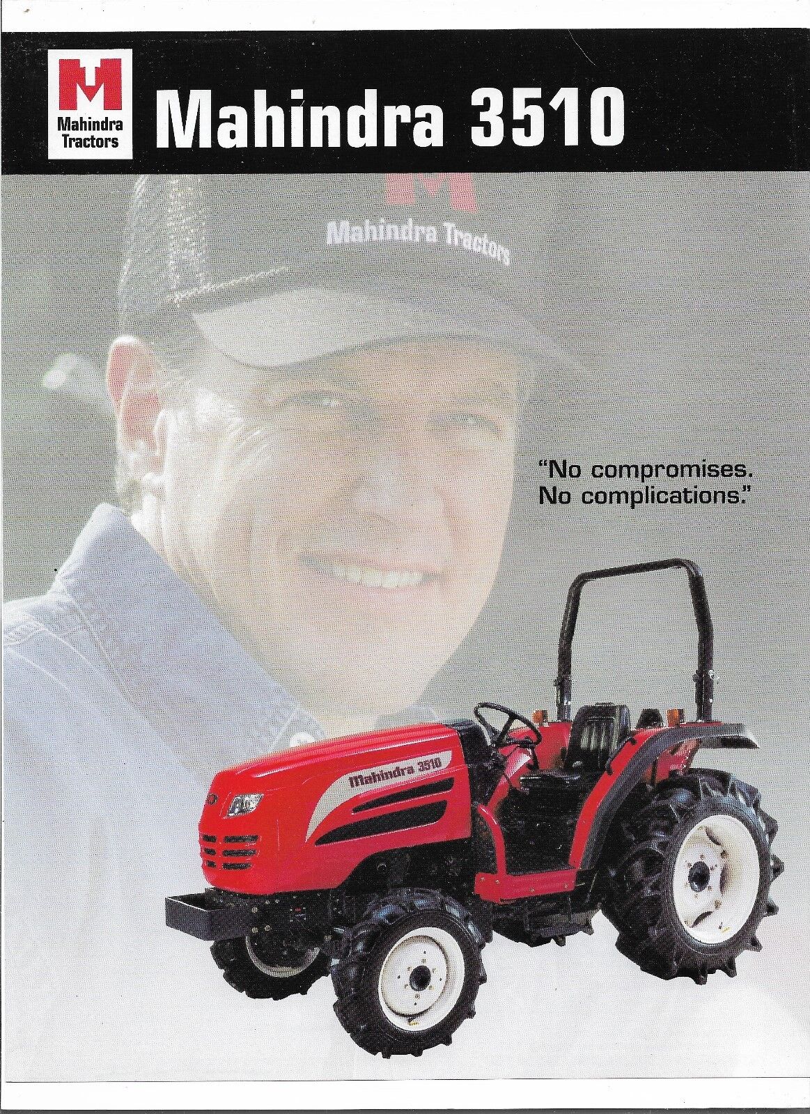 Original OE OEM Mahindra 3510 Tractor Sales Brochure Spec Specifications Sheet