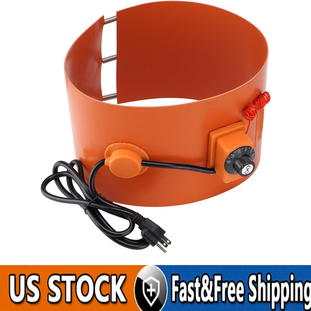 Utility Drum Heater for 5 Gallon Drums Insulated Band Heater Warm 800 Watt 120 V