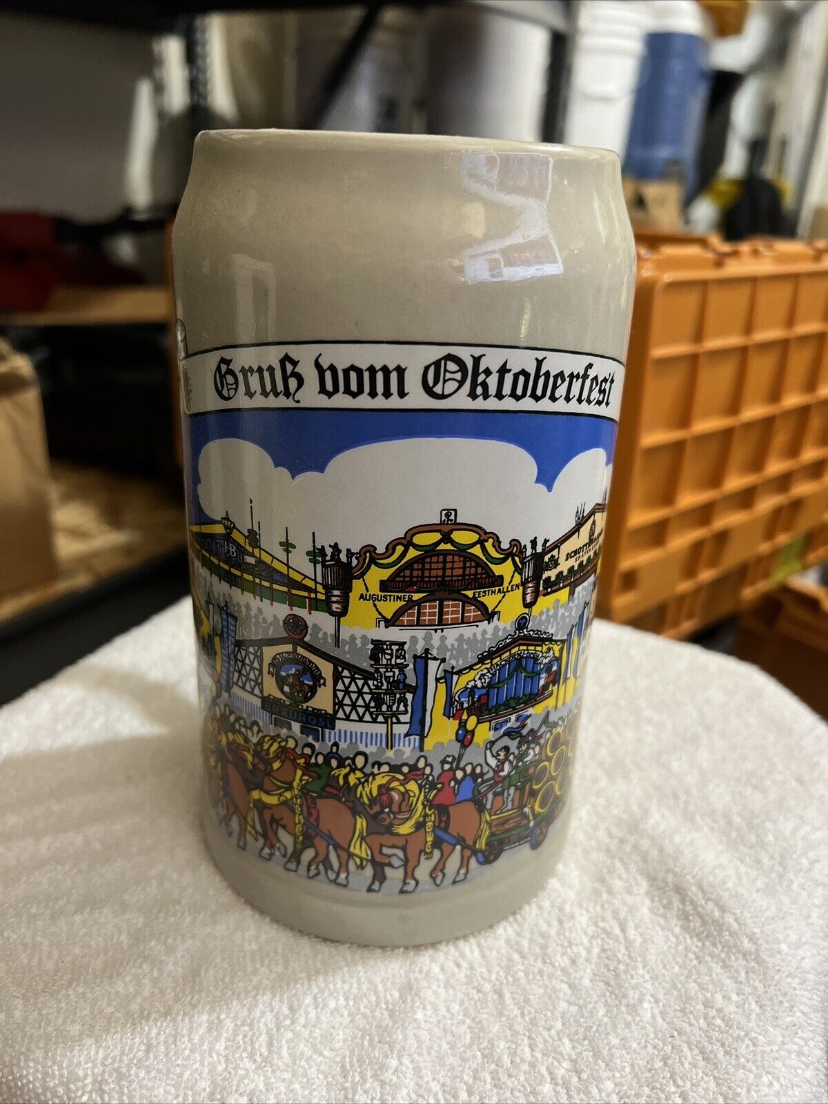 Vintage 1988 Oktoberfest Beer Stein Tankard 0.5L Grub Vom Oktoberfest VGC