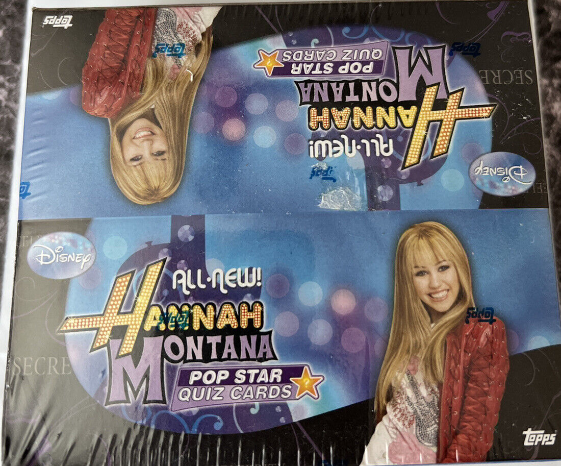 2008 TOPPS DISNEY HANNA MONTANA POP STAR QUIZ CARD BOX NEW SEALED