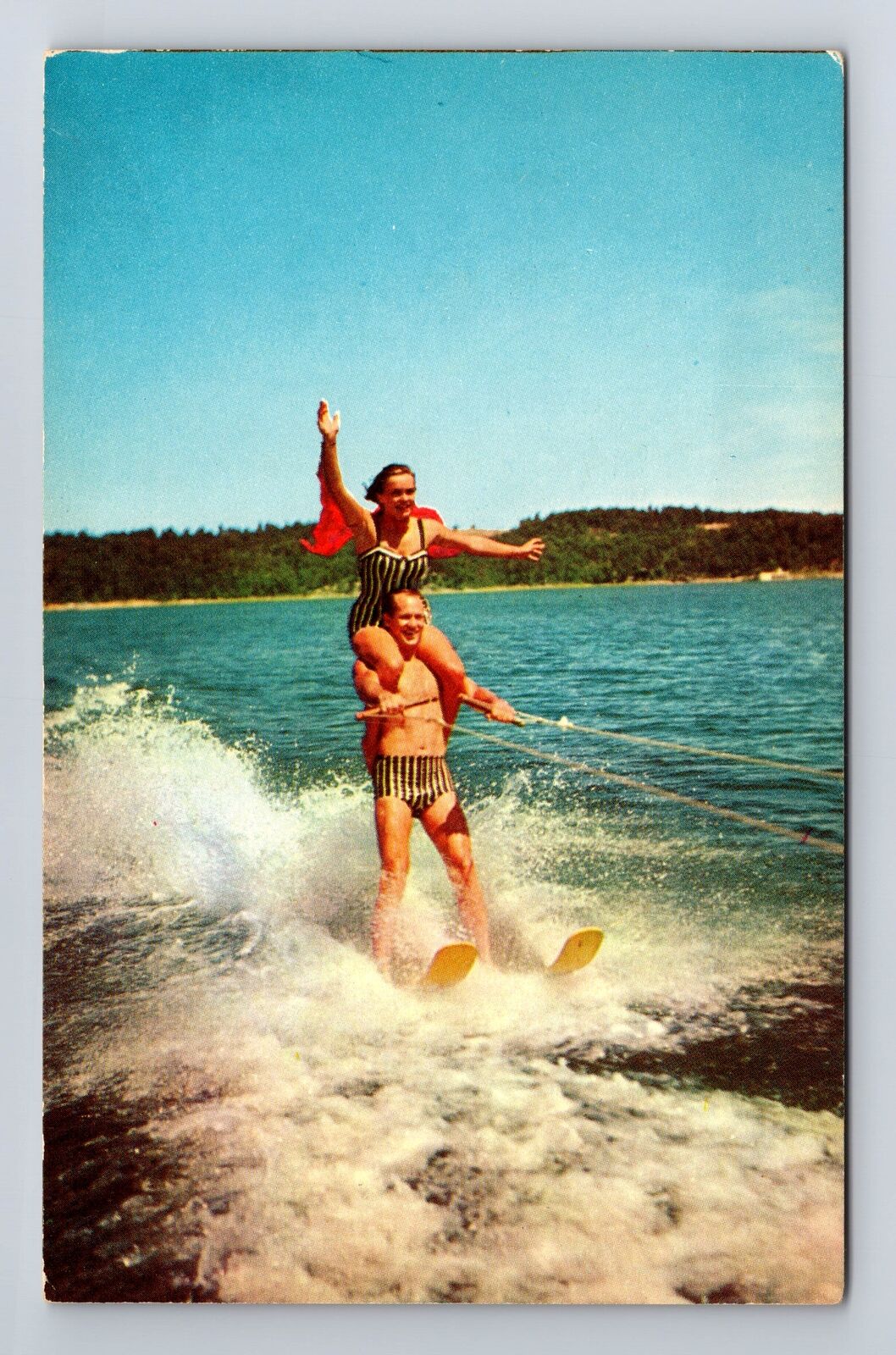 Lake Ozark MO-Missouri, Water Ski Pageant, Antique, Vintage Postcard