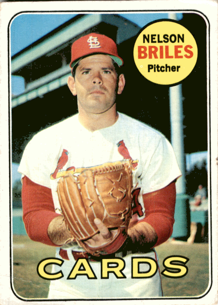 1969 Topps Baseball#60 Nelson Briles St. Louis Cardinals