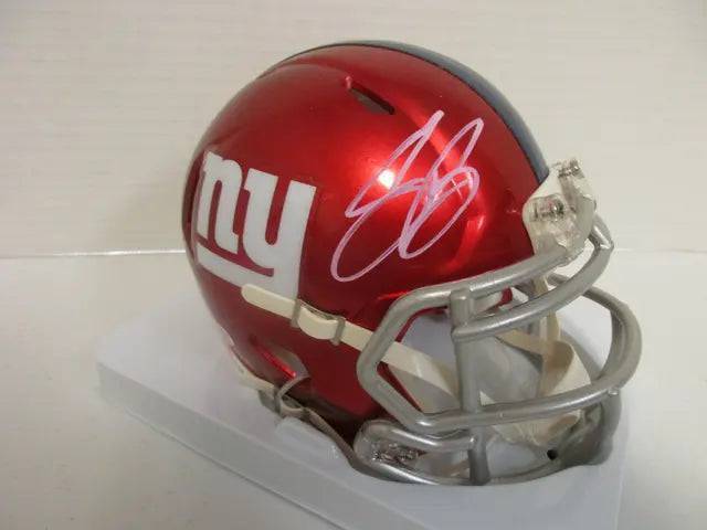 Saquon Barkley of the NY Giants signed autographed mini football helmet PAAS COA