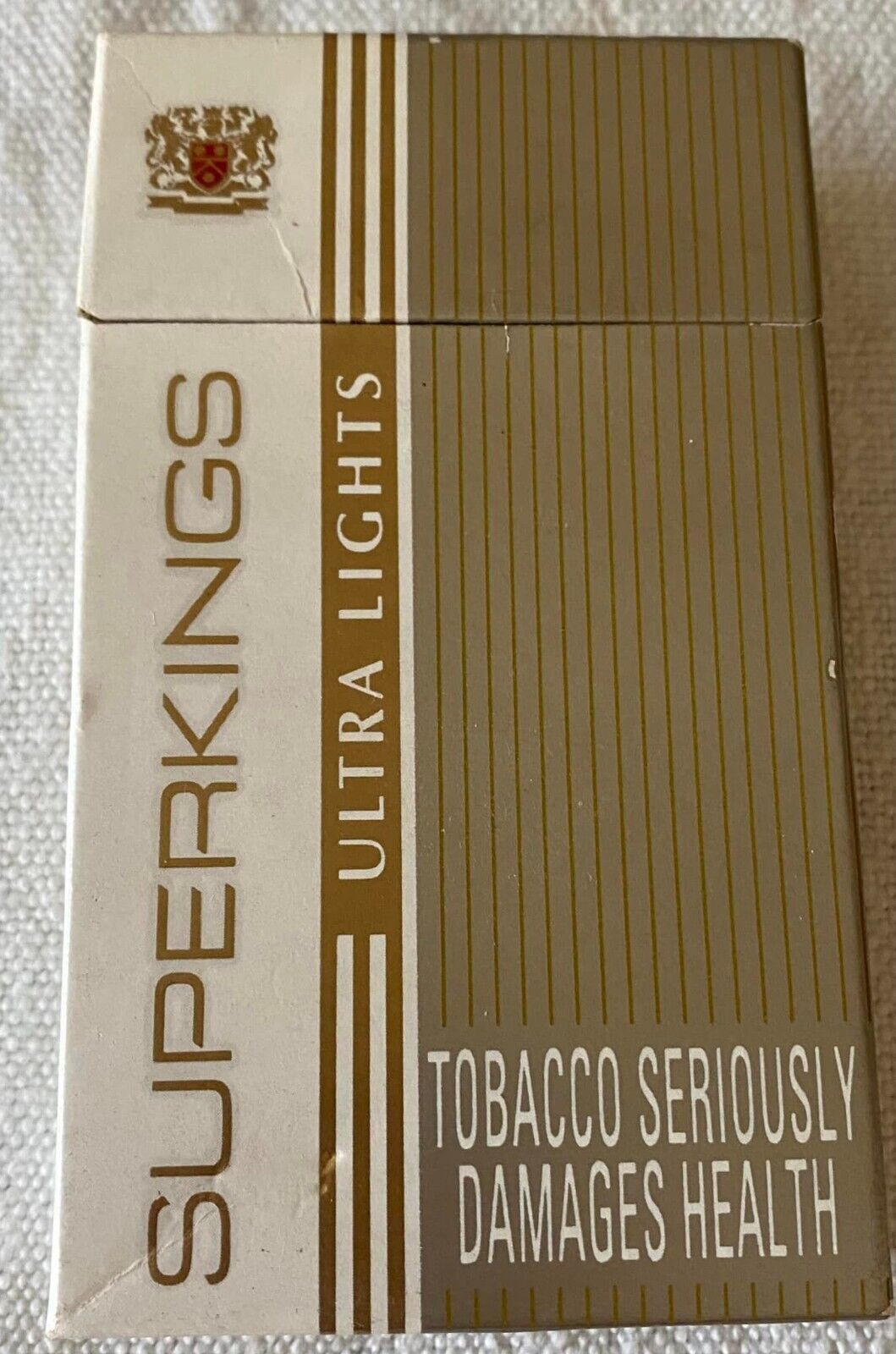 Vintage Superkings Ultra Lights Cigarette Cigarettes Cigarette Paper Box Empty