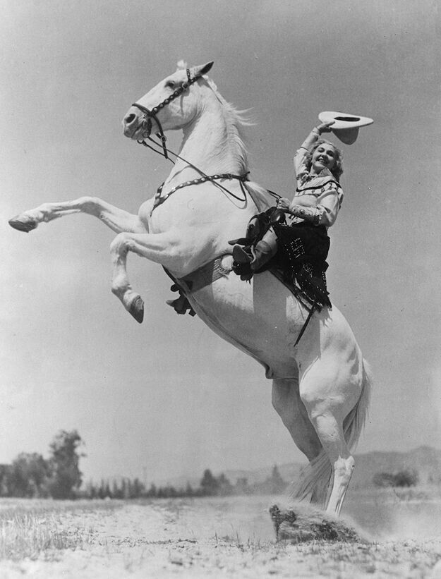 Hi Ho Silver Rodeo COWGIRL  posing for camera vintage 8 x 10  photo retro unique