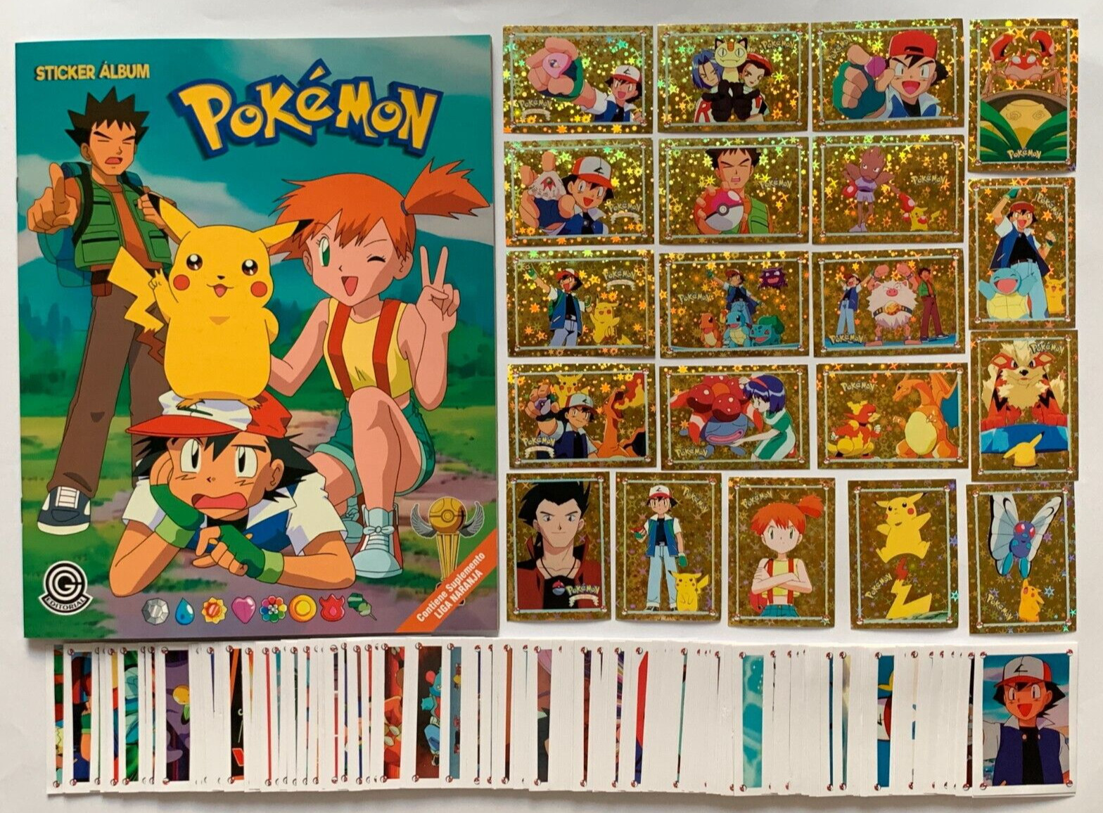 ALBUM POKEMON Orange Islands + Sticker Full Set 195/195 PERU Edition Pikachu