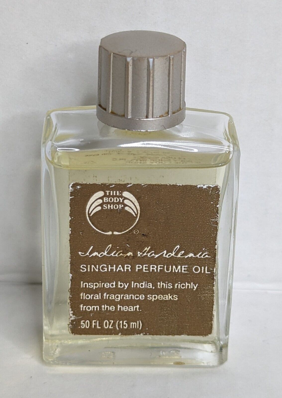 The Body Shop Singhar Indian Gardenia Perfume Oil .5 oz RARE