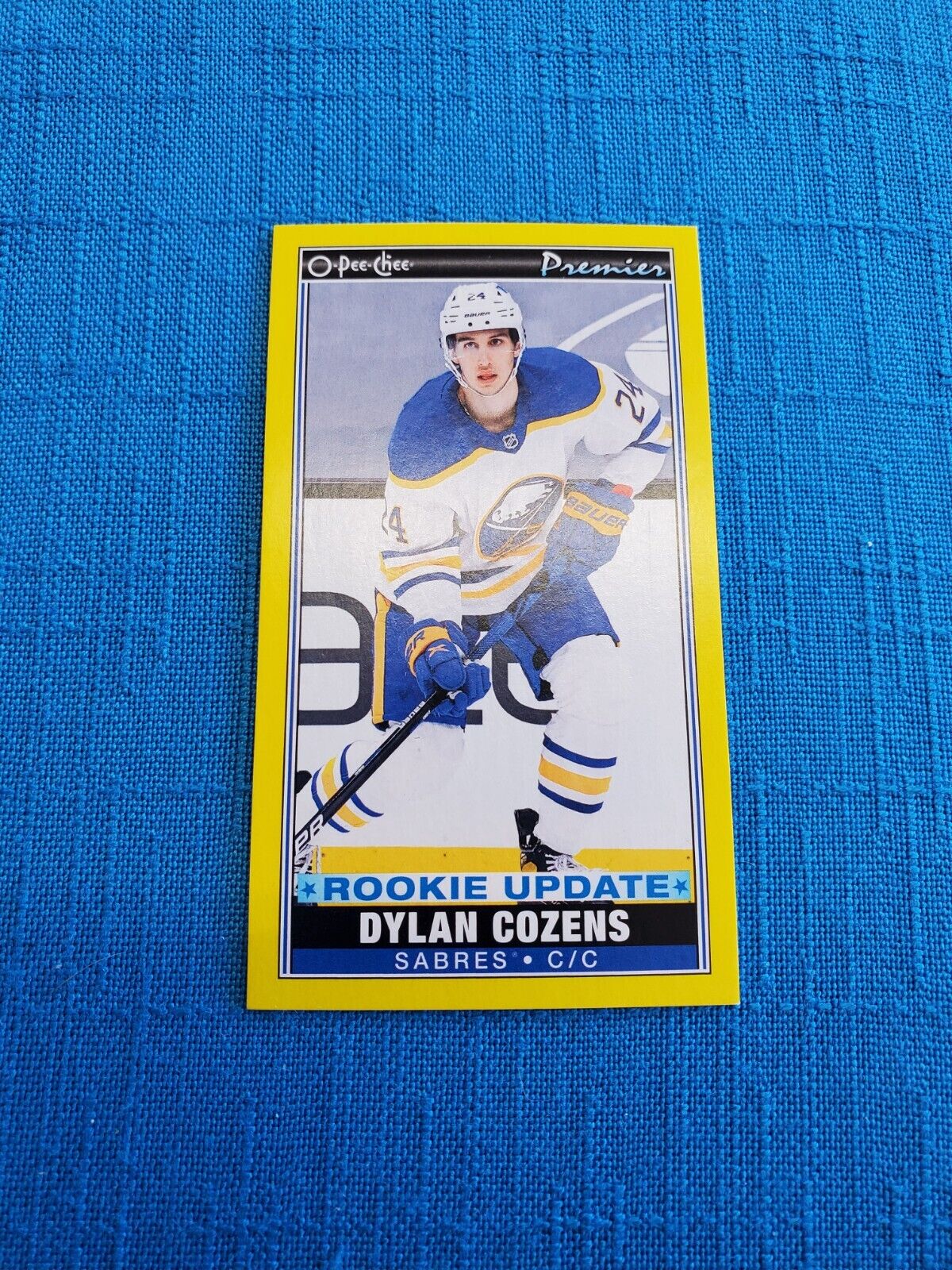 2021-22 Dylan Cozens O Pee Chee Rookie Update P-52 RC Card Buffalo Sabers NHL