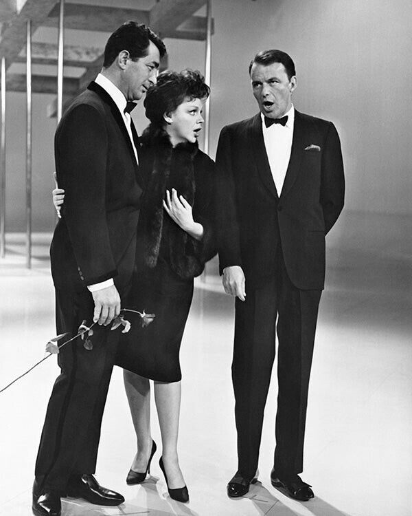 Frank Sinatra Dean Martin & Judy Garland 1960\'s TV show 8x10 Photo