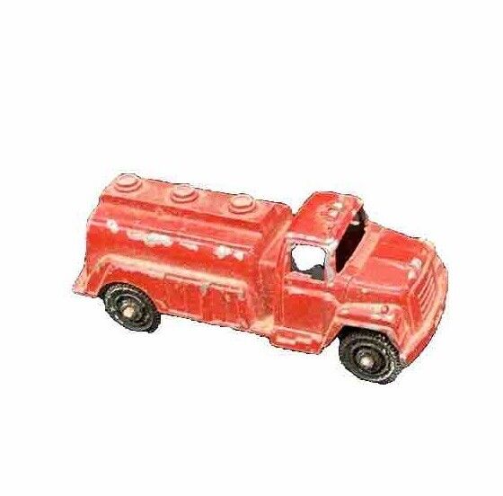 Vintage 1940 Tootsie Toy Firetruck Diecast Tanker - Old Classic Rare Car