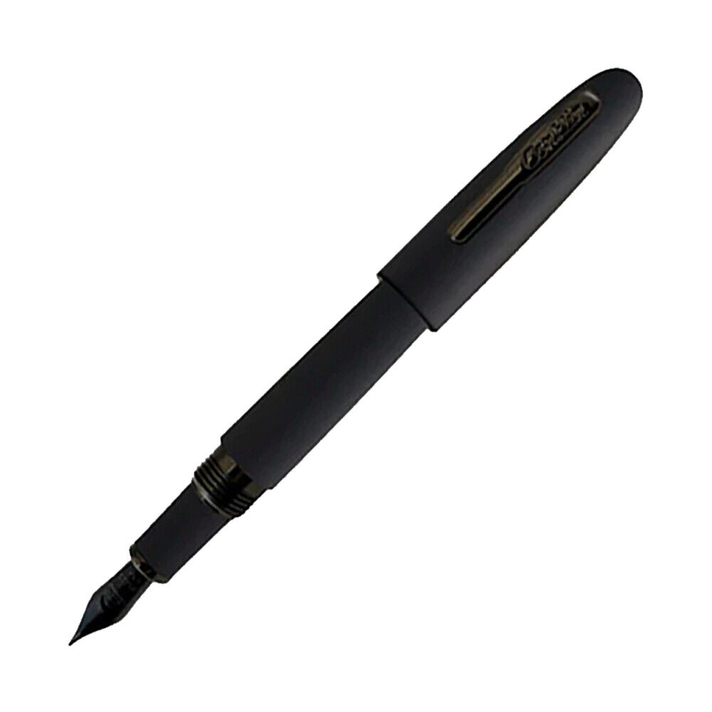 Conklin All American Fountain Pen in Matte Black with Gunmetal Trim - Fine Point
