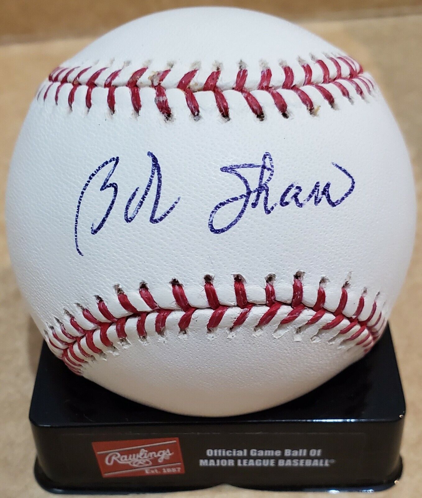  Autographed BOB SHAW  Official Rawlings Major League Baseball COA
