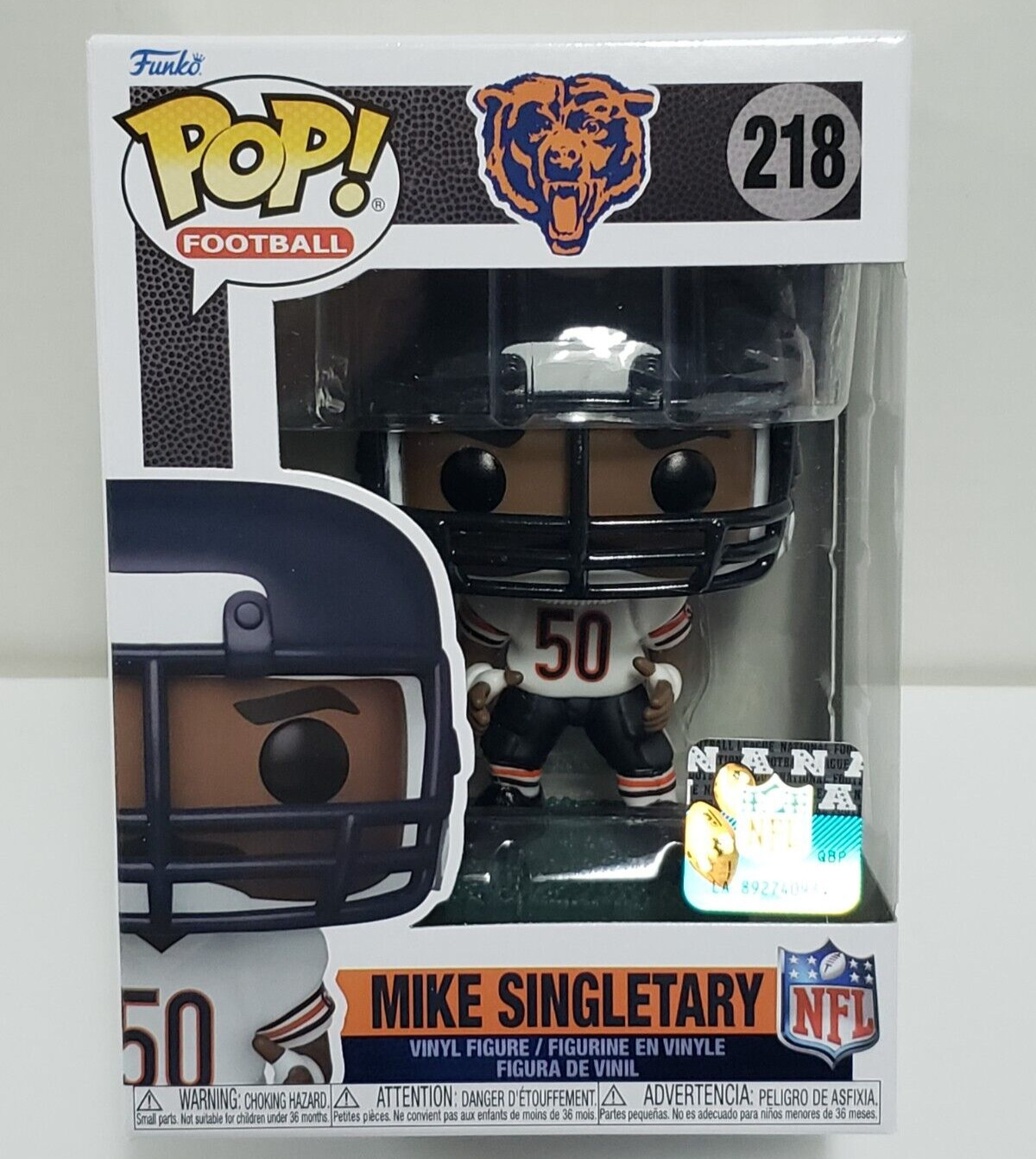 MIKE SINGLETARY - Chicago Bears NFL Funko Pop #218 Collectible Vinyl Figure NEW
