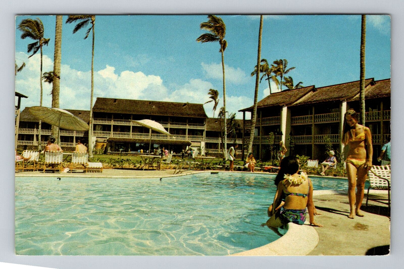 Kauai HI-Hawaii, Islander Inns, Advertising, Antique, Vintage c1974 Postcard