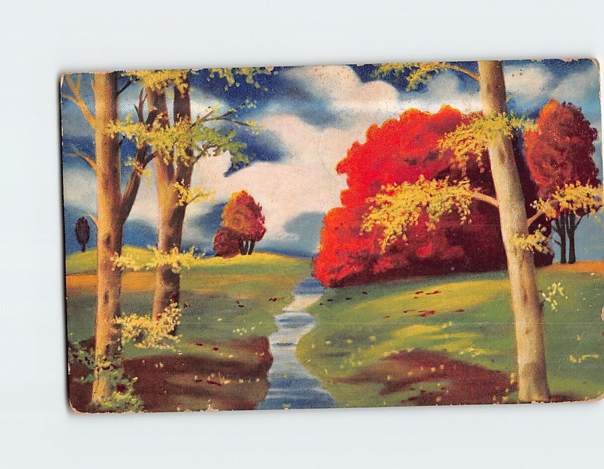 Postcard Beautiful Fall Nature Scene