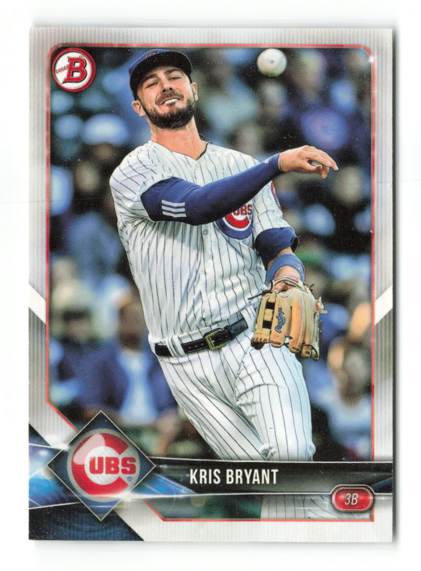 2018 Bowman Kris Bryant  #100   Chicago Cubs Baseball Card