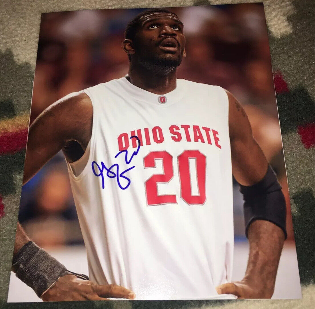 GREG ODEN SIGNED 8X10 PHOTO OHIO STATE BUCKEYES BASKETBALL #1 OVERALL PICK AUTO
