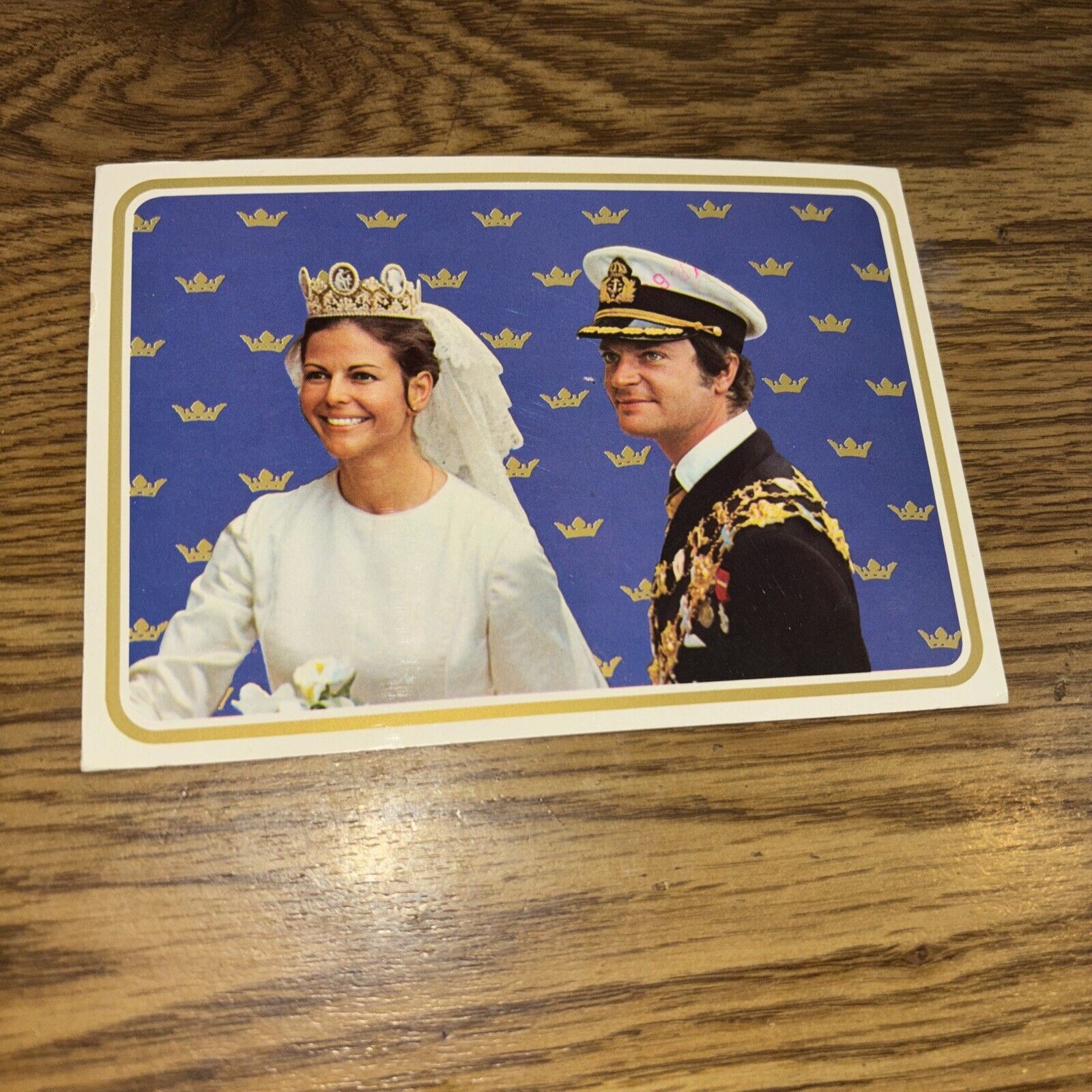 King Carl and Queen Sylvia of Sweden Vintage Postcard