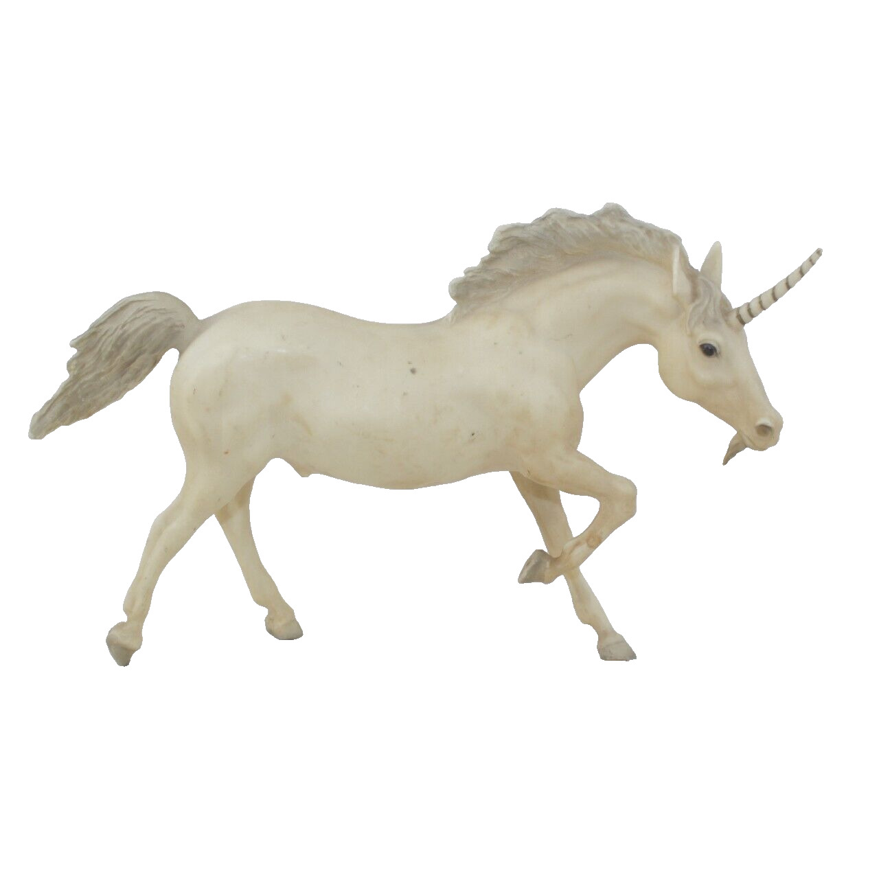 Breyer Horse #210 Alabaster Running Unicorn Stallion #700394 with Beard & Horn
