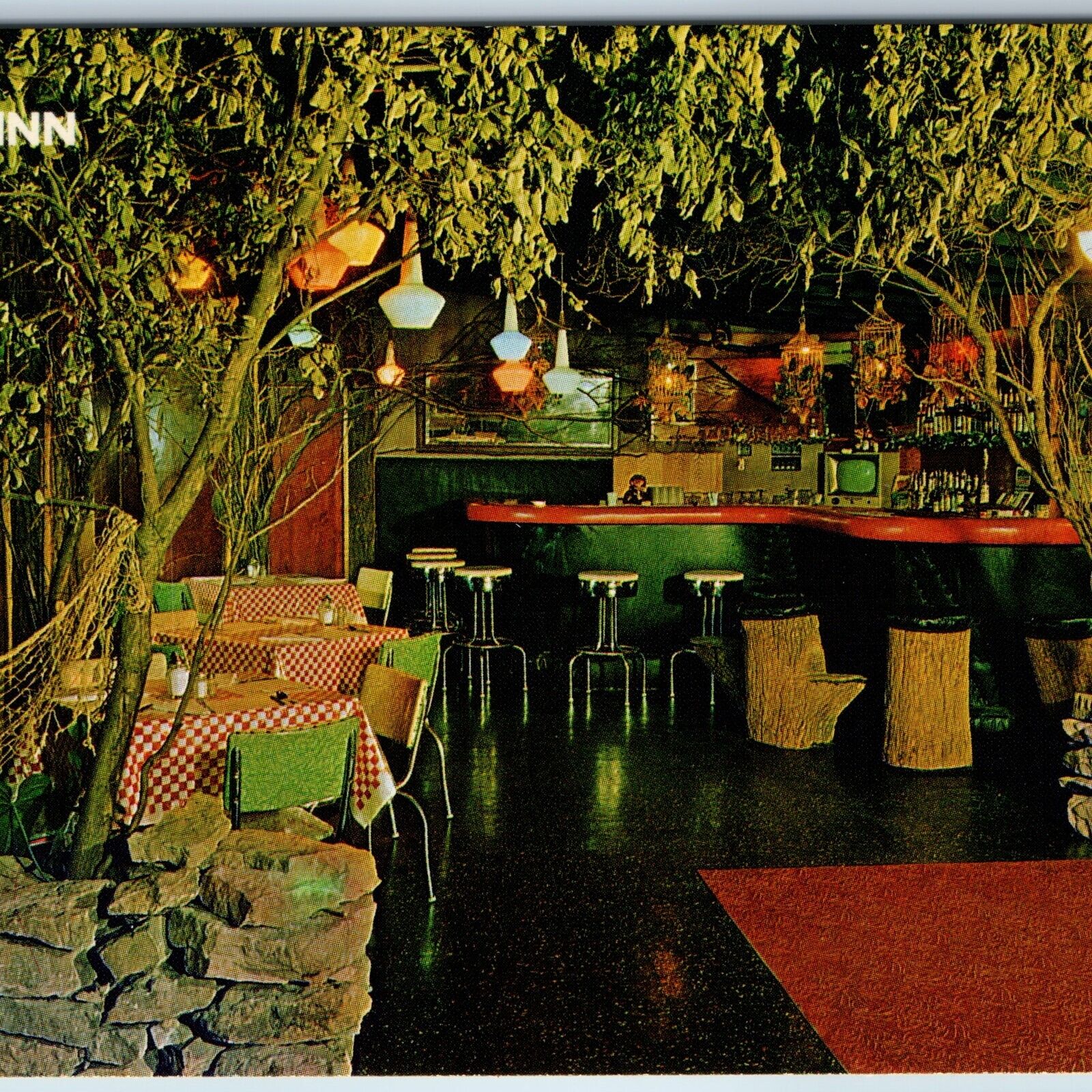 c1960s Independence IA 20 Jungle InnBar Gayla Ballroom Advertising Postcard A198