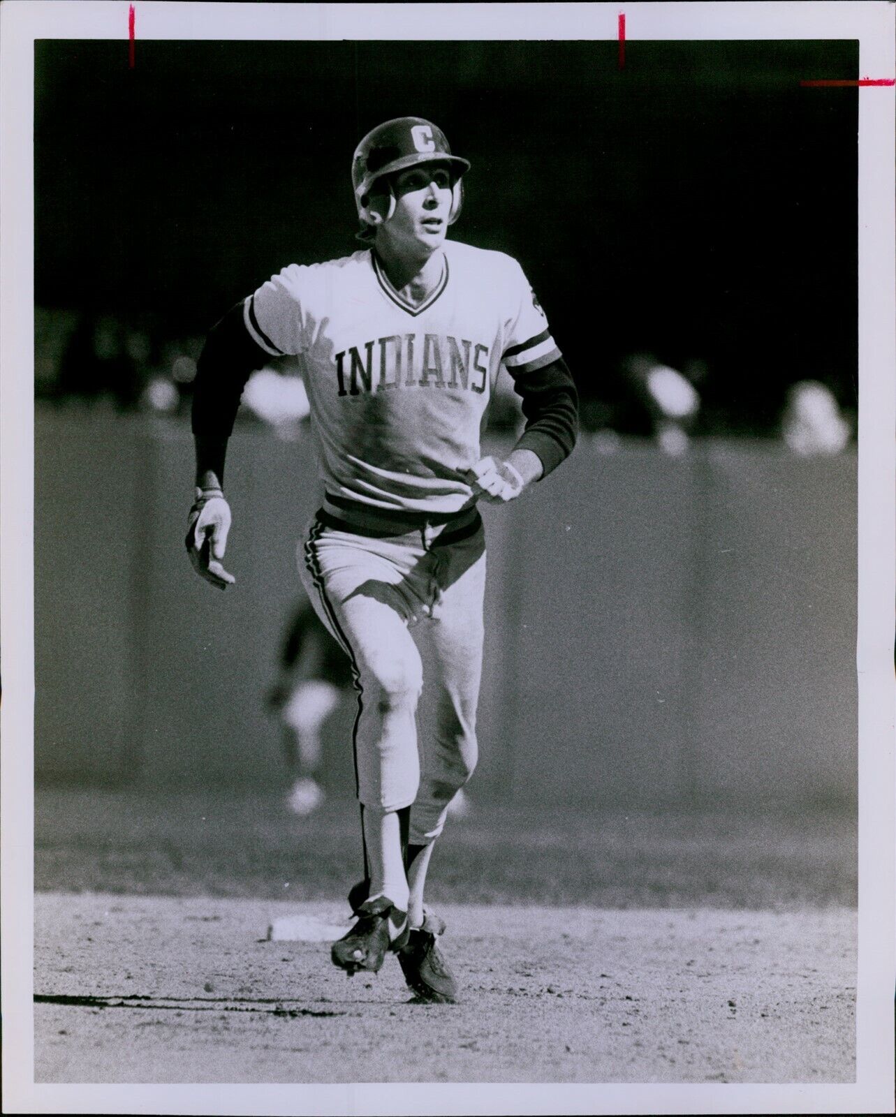 LG847 1982 Original Nancy Hogue Photo VON HAYES Cleveland Indians Baseball MLB