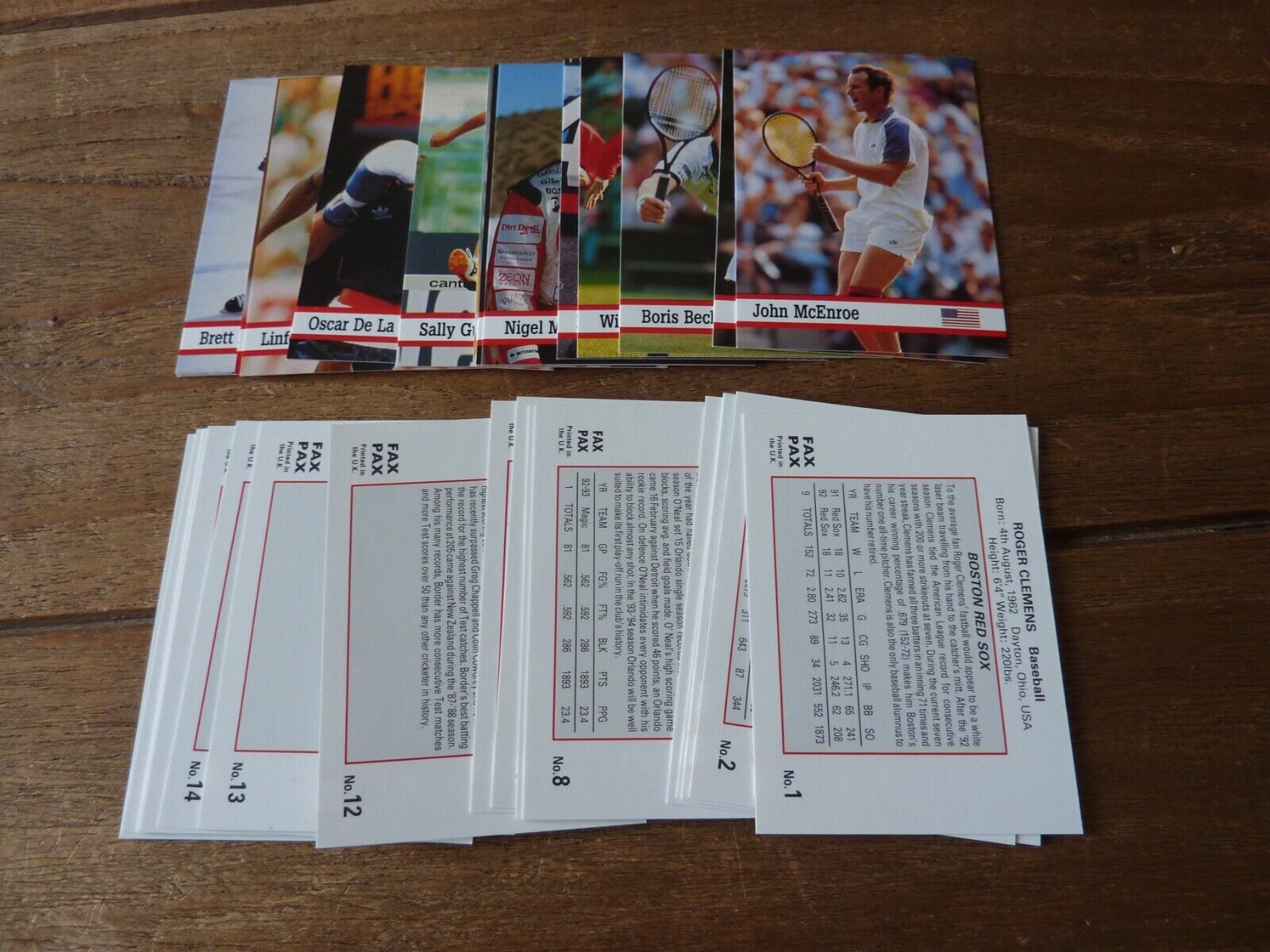 Fax Pax World Of Sport Cards from 1993 - Mint - Pick & Choose Your Cards
