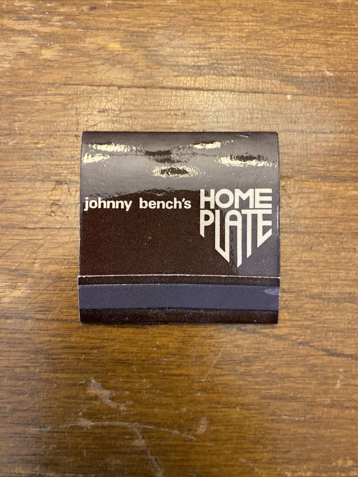 Johnny Bench Home Plate Restaurant, Cincinnati, OH, Full Unstruck Matchbox