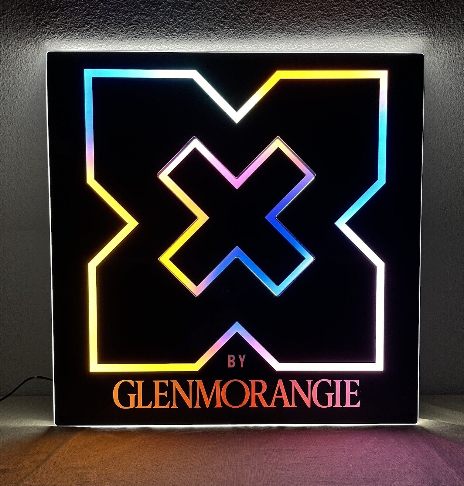 GLENMORANGIE X SCOTCH WALL HANGING LED LIT LED BAR SIGN *BRAND NEW*