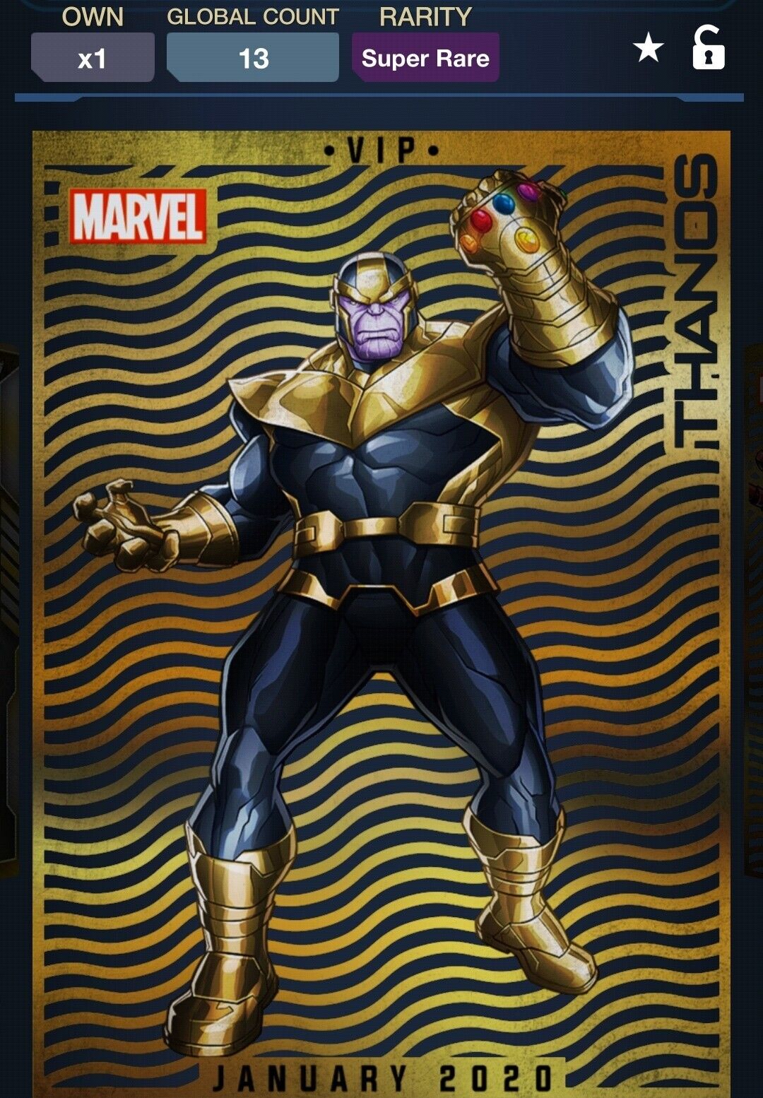 Topps Marvel Collect 2019 Gold VIP Set
