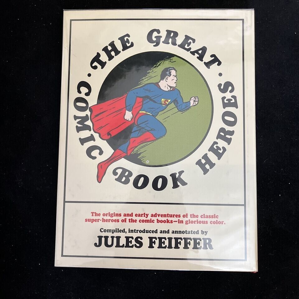 The Great Comic Book Heroes By Jules Feiffer Penguin Press London 1967 EX Cond