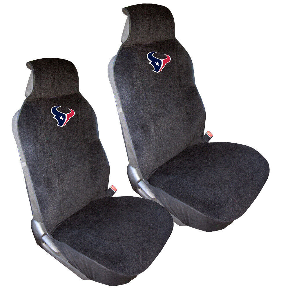 New NFL Houston Texans Car Truck SUV Van 2 Front Sideless Seat Covers Set