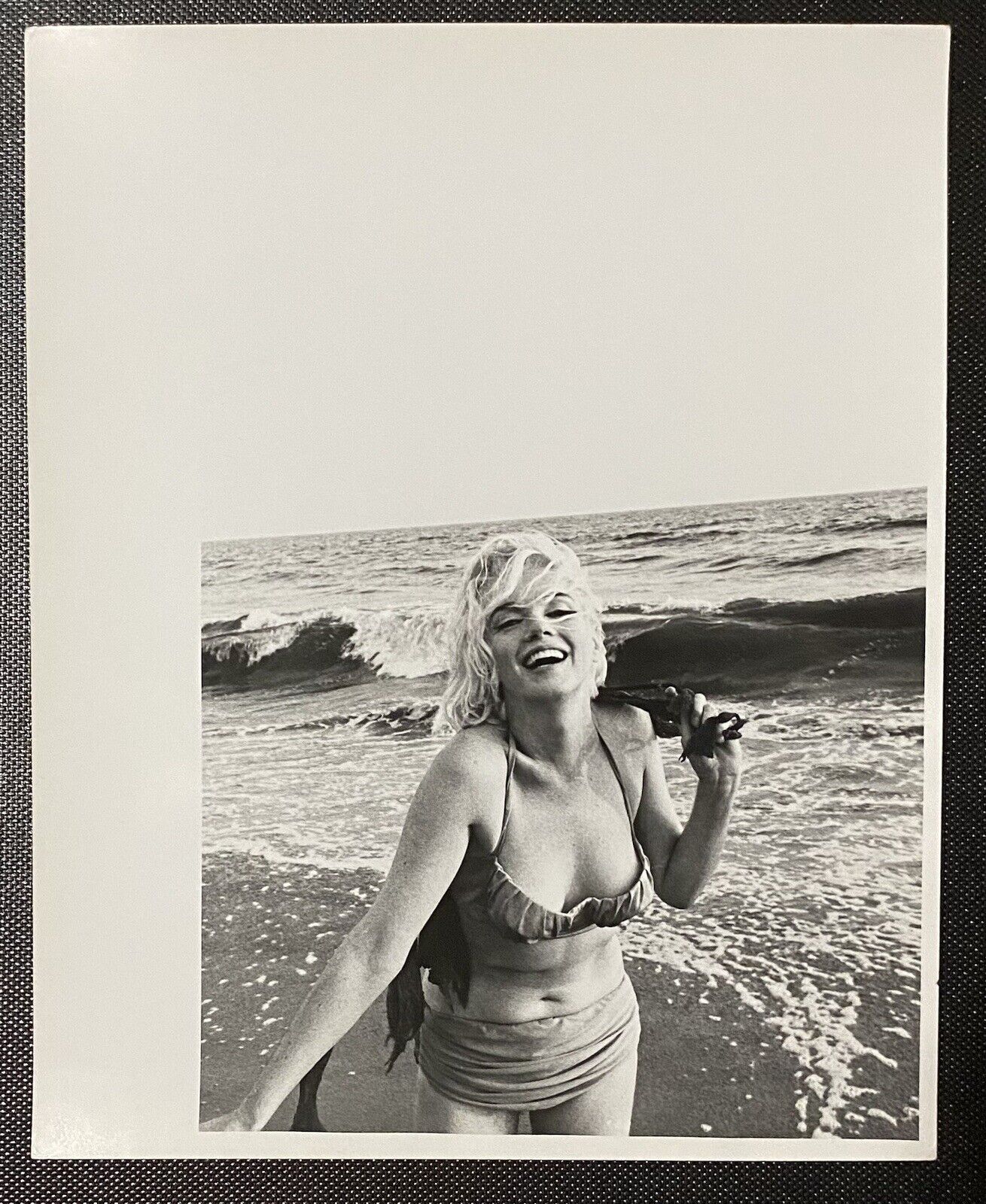 1962 Marilyn Monroe Original Photo George Barris Stamped Santa Monica Beach