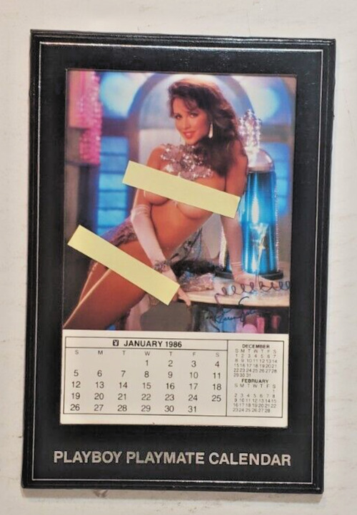  Playboy Playmate 1986 Calendar Complete with Paper Sleeve 