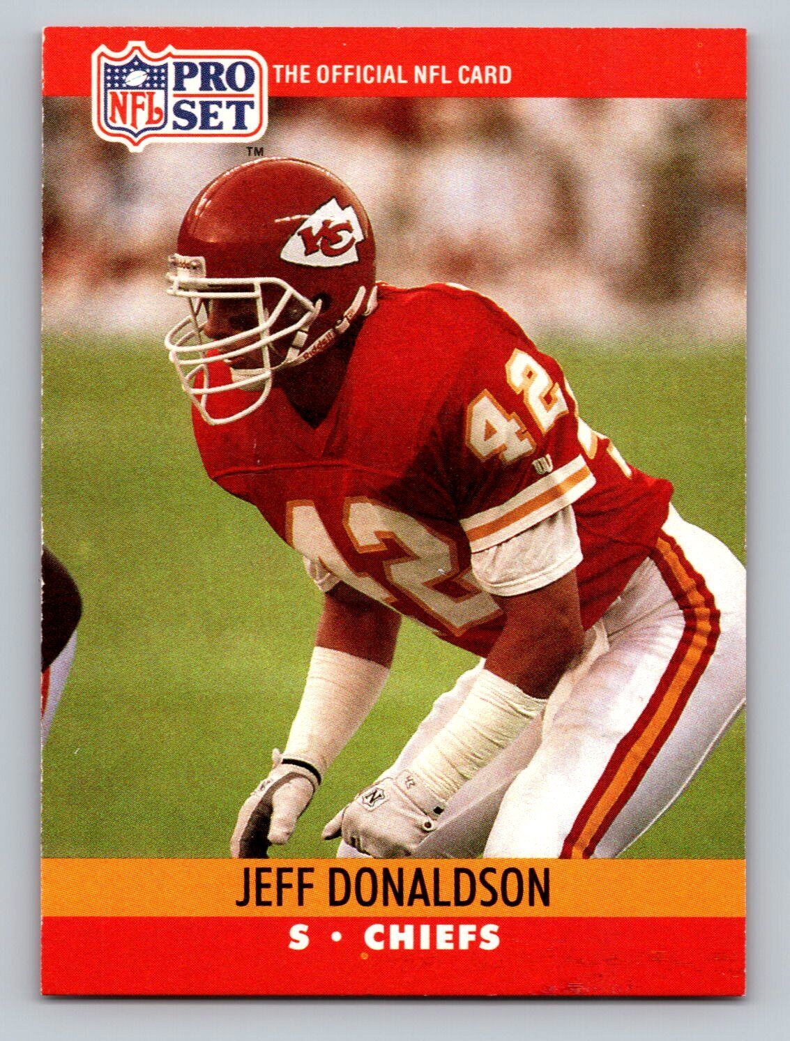 1990 Pro Set #528 Jeff Donaldson   Kansas City Chiefs