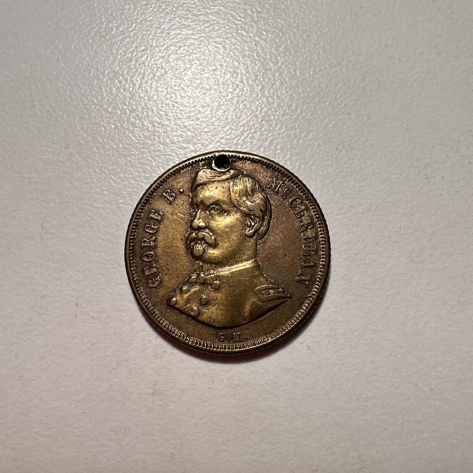 Vintage George B. McClellan Token Coin Presidential Campaign Civil War