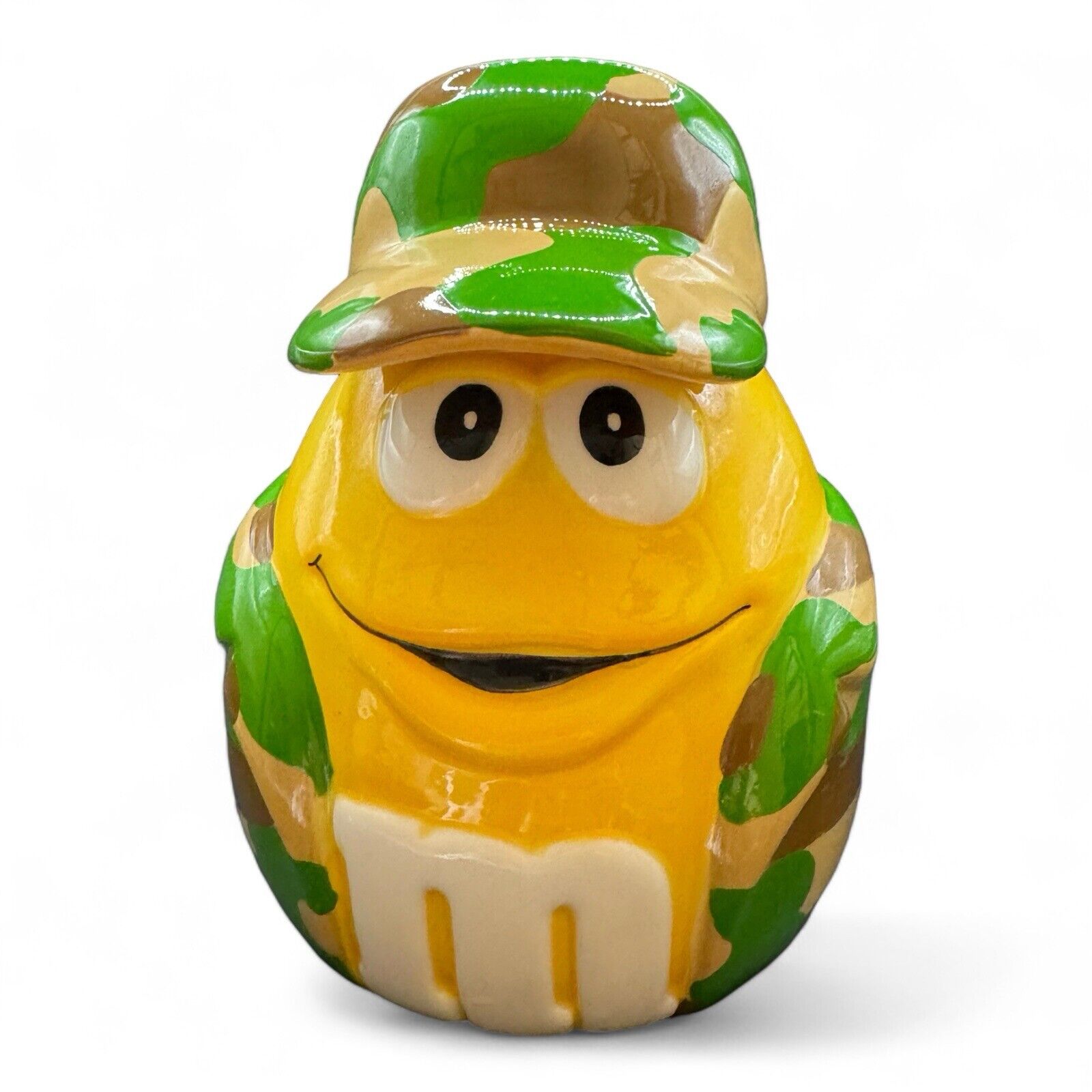 M&M Mars Ceramic Camo-Military-Hunter Cookie/Candy Jar—8 Inch