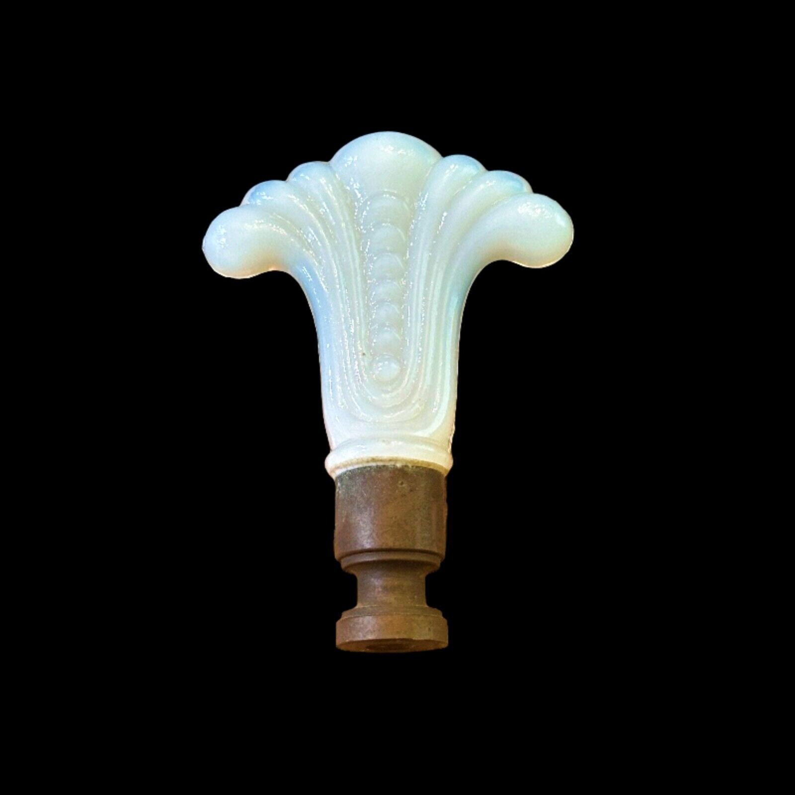 Vintage Aladdin Alacite Opalescent Moonsheaf Lamp Finial Art Deco 1930s 3 Inches