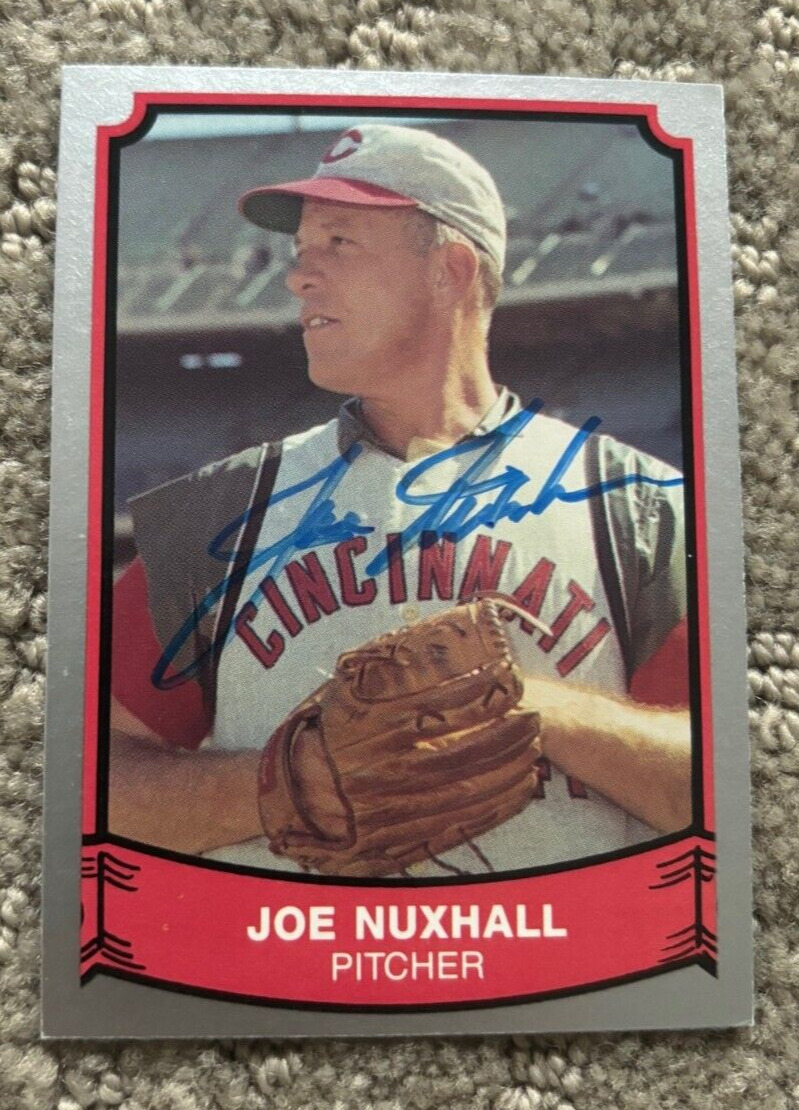 Joe Nuxhall signed autographed 1989 Pacific Legends Card #161 Cincinnati Reds