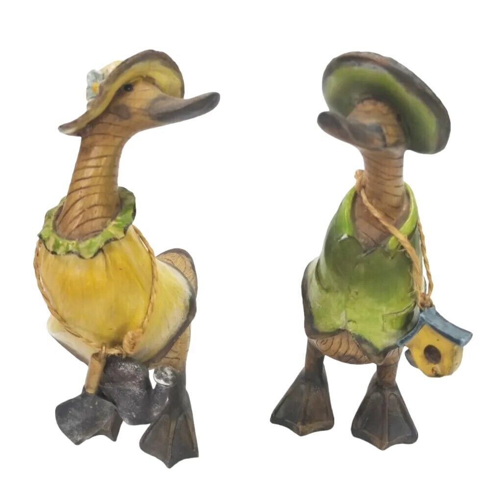 Vintage Collectible Tii Collection Resin Gardener Duck Figure