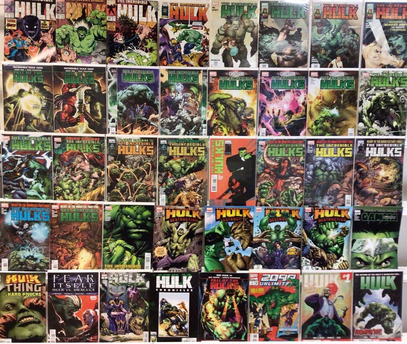 Marvel Comics Hulk Comic Book Lot Of 40 