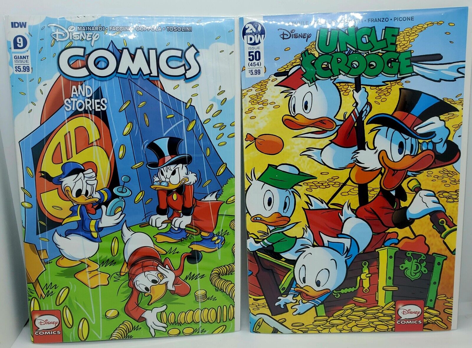 Lot of 2 Uncle Scrooge Comics #9 & #50 (IDW, 2019) 1st Edition 1st Print Mint🔥