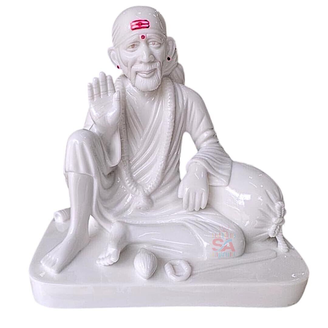 Marble Sai Baba Dwarkamai Blessings Hand for Home and Pooja Room
